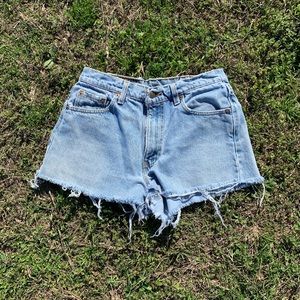 Denim shorts